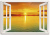 Wandbild ARTLAND "Fensterblick - Sonnenuntergangspanorama" Bilder Gr. B/H: 100...