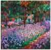 Wandbild ARTLAND "Der Garten des Künstlers bei Giverny" Bilder Gr. B/H: 70 cm...