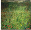 Leinwandbild ARTLAND "Gartenlandschaft" Bilder Gr. B/H: 70 cm x 70 cm, Wiesen &