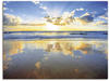 Wandbild ARTLAND "Sonnenaufgang über dem Ozean" Bilder Gr. B/H: 80 cm x 60 cm,