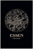 Artland Wandbild "Retro Karte Essen Deutschland Kreis", Deutschland, (1 St.),...