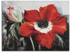 Leinwandbild ARTLAND "Mohnblumen in voller Blüte" Bilder Gr. B/H: 80 cm x 60...