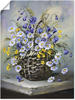 Artland Wandbild "Bunter Korb", Blumen, (1 St.), als Leinwandbild, Poster in