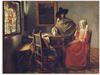 Wandbild ARTLAND "Das Glas Wein. Um 1660/61" Bilder Gr. B/H: 80 cm x 60 cm,