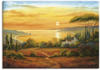Wandbild ARTLAND "Toskanabucht II" Bilder Gr. B/H: 70 cm x 50 cm, Leinwandbild