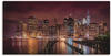 Artland Wandbild "New York City Impression bei Nacht", Amerika, (1 St.), als...