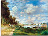 Leinwandbild ARTLAND "Das Becken bei Argenteuil, 1875" Bilder Gr. B/H: 80 cm x...