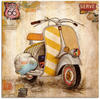 Artland Leinwandbild "Drum herum I", Motorräder & Roller, (1 St.), auf...