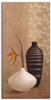 Wandbild ARTLAND "Bauschige Vasen" Bilder Gr. B/H: 50 cm x 100 cm, Leinwandbild...