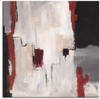 Artland Wandbild "Rot an Grau I - Abstrakt", Gegenstandslos, (1 St.), als...