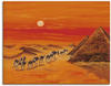 Wandbild ARTLAND "Karawane II" Bilder Gr. B/H: 120 cm x 90 cm, Leinwandbild...