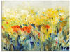 Leinwandbild ARTLAND "Schwingende Blumen II" Bilder Gr. B/H: 80 cm x 60 cm,