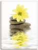 Artland Wandbild "Zen Spa Steine mit Blumen II", Zen, (1 St.), als Alubild,