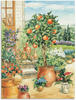 Wandbild ARTLAND "Orangenbaum im Garten" Bilder Gr. B/H: 90 cm x 120 cm,