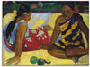 Leinwandbild ARTLAND "Zwei Frauen auf Tahiti 1892" Bilder Gr. B/H: 80 cm x 60...