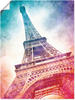 Artland Poster "Paris Eiffelturm II", Gebäude, (1 St.), als Alubild,...