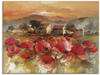Wandbild ARTLAND "Toskana Romantic II" Bilder Gr. B/H: 120 cm x 90 cm,...