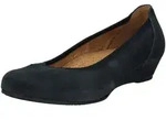 Ballerina GABOR COMFORT "Gabor Comfort Ballerinas Leder", Damen, Gr. 42, dunkelblau,