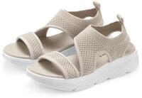 Sandale LASCANA "Sommerschuh", Damen, Gr. 36, beige, Obermaterial: 100%