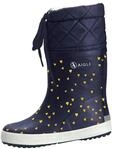 Gummistiefel AIGLE "Giboulee Gold Hearts", M&auml;dchen, Gr. 19, blau (dunkelblau gold),