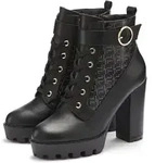 Stiefelette LASCANA, Damen, Gr. 38, schwarz, Obermaterial: 100% Lederimitat.
