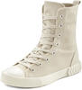 Stiefelette LASCANA Gr. 36, beige Damen Schuhe Stiefeletten im Combat Look,...
