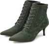 Schnürstiefelette LASCANA Gr. 42, grün (olivgrün) Damen Schuhe