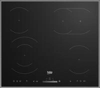 BEKO Elektro-Kochfeld "HIC 64503 TX" Slide-Touch Tasten: Steuern durch direktes