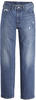 Gerade Jeans LEVI'S "MIDDY STRAIGHT" Gr. 27, Länge 31, blau (blue used) Damen Jeans