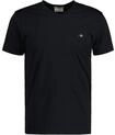 T-Shirt GANT "T-Shirt SLIM SHIELD V-NECK T-SHIRT 1er Pack", Herren, Gr. XXL, schwarz,