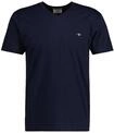 T-Shirt GANT "T-Shirt SLIM SHIELD V-NECK T-SHIRT 1er Pack", Herren, Gr. 3XL, blau
