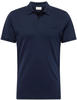 Poloshirt GANT "REG TONAL SHIELD SS RUGGER" Gr. S, blau (evening blue) Herren Shirts