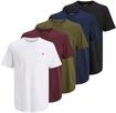 T-Shirt JACK & JONES "T-Shirt JPRBLABRODY TEE CREW NECK 5PK 5er Pack", Herren, Gr. S,