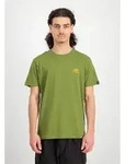 T-Shirt ALPHA INDUSTRIES "Basic T-Shirt SL", Herren, Gr. S, gr&uuml;n (moss gr&uuml;n),