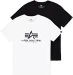 Alpha Industries Rundhalsshirt "Basic T 2 Pack" Set, 2 Stk.