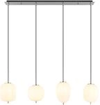 GLOBO LIGHTING H&auml;ngeleuchte "BLACKY I", nickel matt, H: 120cm, 1 Stk., Leuchten,
