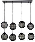 GLOBO LIGHTING H&auml;ngeleuchte "HERMI II", schwarz matt, H: 140cm, 1 Stk., Leuchten,