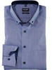 Businesshemd OLYMP "Luxor" Gr. 45, N-Gr, blau (rauchblau) Herren Hemden Langarm