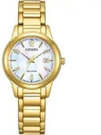 Solaruhr CITIZEN, gold (goldfarben, perlmuttfarben, perlmuttfarben), Armbanduhren,