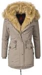 Navahoo Wintermantel "Sweety" Winterparka mit 2 Kunstpelz-Kapuzen