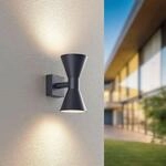 TRIO Leuchten Au&szlig;en-Wandleuchte "ARDAS, up-and-down Licht Fassadenleuchte, exkl 2x