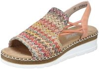 Rieker Sandale Sommerschuh, Sandalette, Keilabsatz, in modischer Optik
