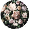 Komar Vliestapete "Flower Couture", 125x125 cm (Breite x Höhe), rund und