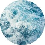Komar Vliestapete "Vlies selbstklebend - Ocean Twist - Gr&ouml;&szlig;e 125 x 125 cm" bedruckt