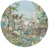 KOMAR Fototapete "Animal Kingdom" Tapeten 125x125 cm (Breite x Höhe), rund und