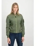 Bomberjacke ALPHA INDUSTRIES "MA-1 VF Light W", Damen, Gr. XS, gr&uuml;n (sage,...