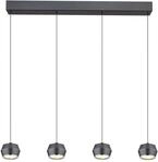 GLOBO LIGHTING LED Pendelleuchte "MARTHY", grau matt, 1 Stk., Leuchten,