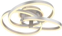 GLOBO LIGHTING LED Deckenleuchte "HERWIG", silber (silberfarben), Leuchten,