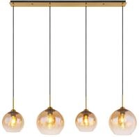 GLOBO LIGHTING H&auml;ngeleuchte "JAMESSA", messingfarben matt, 4, H: 120cm, 1 Stk.,