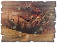 Artland Wanduhr "Holzuhr Alpines Hochland" wahlweise mit Quarz- oder Funkuhrwerk,